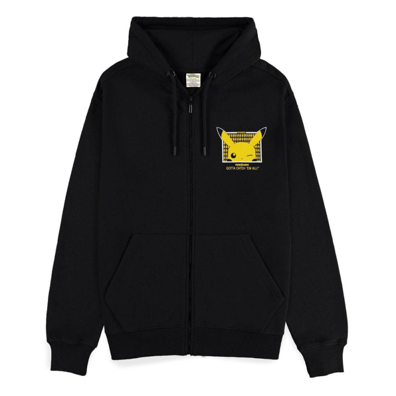 Pokémon Zipper Hoodie Gotta Catch 'em All Pikachu Size S 1