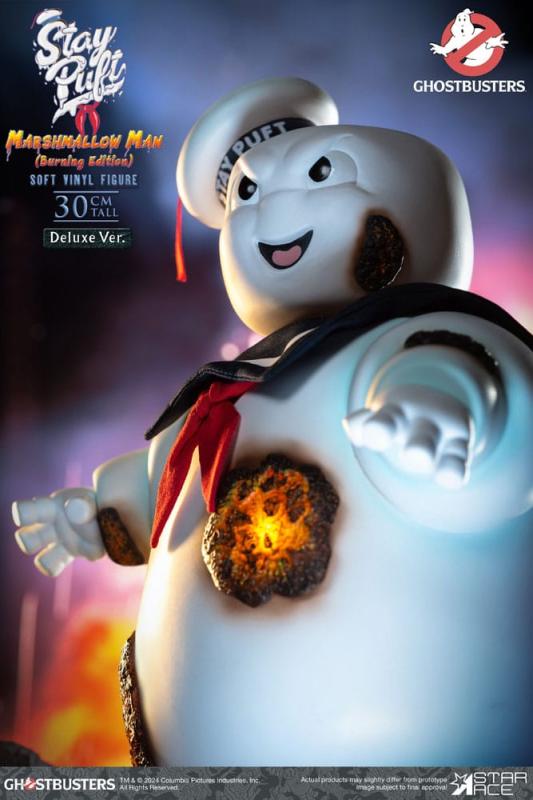 Ghostbusters Soft Vinyl Statue Stay Puft Marshmallow Man Burnign Edition Deluxe Version 30 cm 2