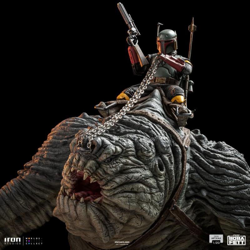 The Book of Boba Fett Demi Art Scale Statue 1/20 Boba Fett & Rancor 38 cm