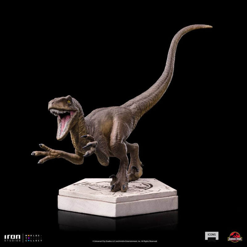 Jurassic World Icons Statue Velociraptor A 9 cm 2
