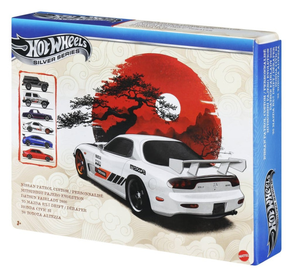 Hot Wheels Silver Series Die-Cast Vehicle 6-Pack 1/64 Streets of Japan 1