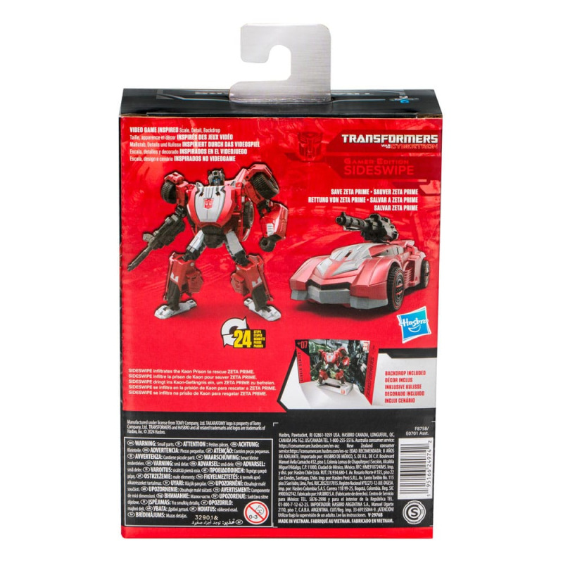 Transformers: War for Cybertron Studio Series Deluxe Class Action Figure Gamer Edition Sideswipe 11 8
