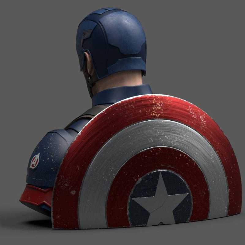 Avengers Endgame Coin Bank Captain America 20 cm 2