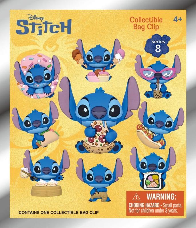 Lilo & Stitch 3D Foam Bag Clips Series 8 Display (24) 2