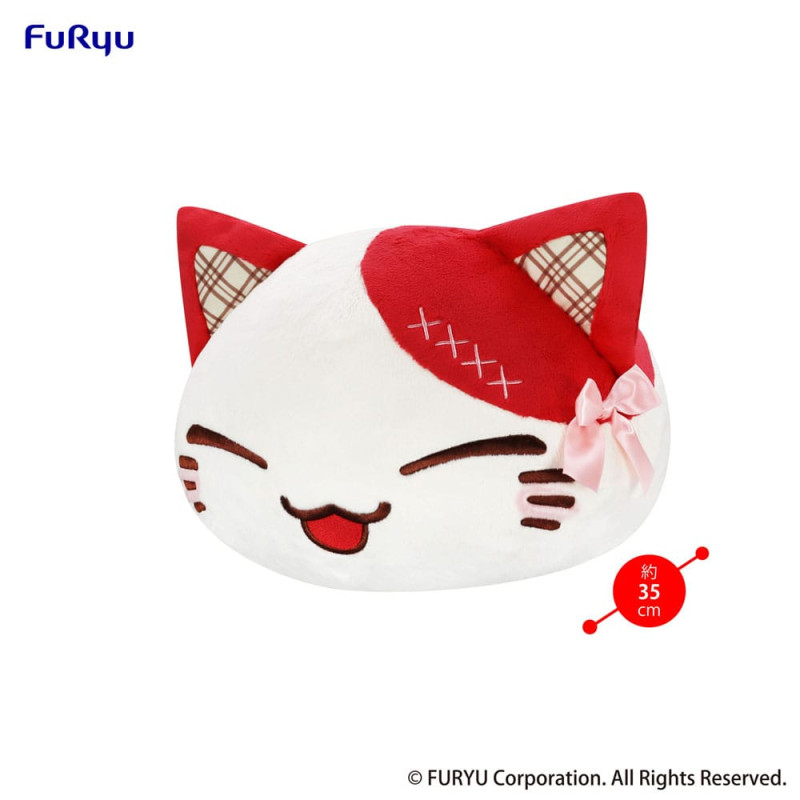 Nemuneko Cat Sweet Big Plush Figure Red 35 cm 1