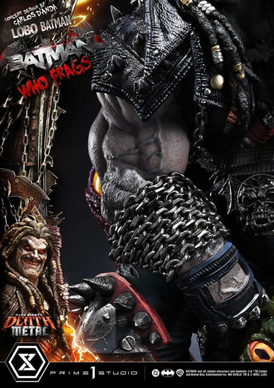 Dark Nights: Death Metal Museum Masterline Statue 1/3 Lobo Batman: Batman Who Frags 81 cm 11