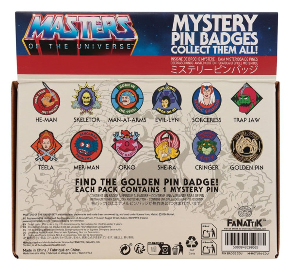 Masters of the Universe Mystery Pin Badges Blind Box Display (12) 1