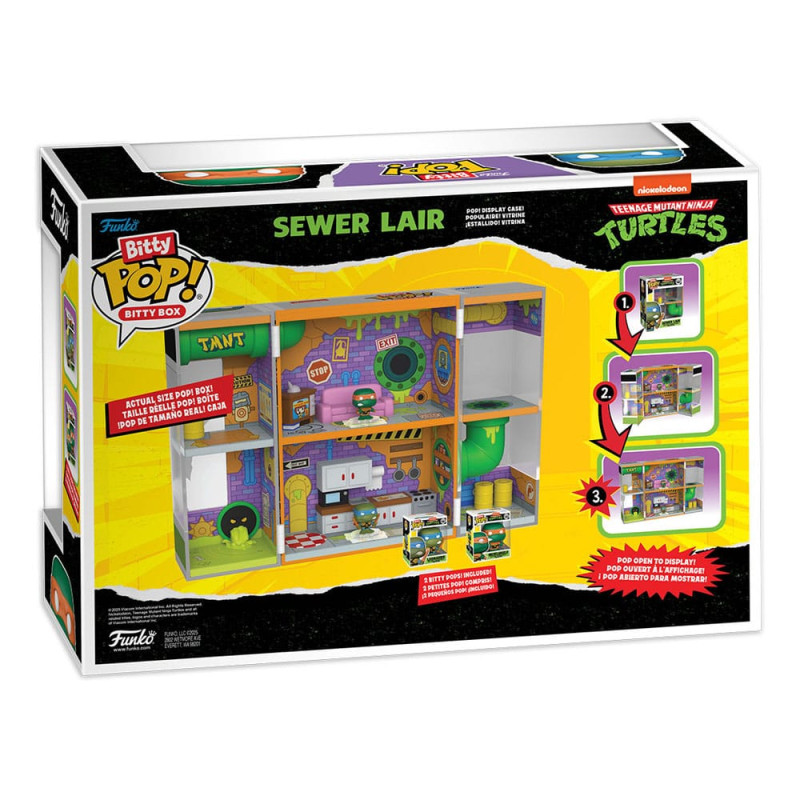 Teenage Mutant Ninja Turtles Bitty POP! Bitty Box Display with 2 Vinyl Figures Sewer Lair 5