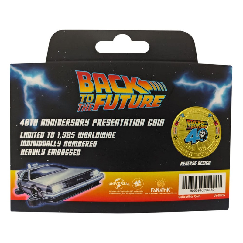 Back To The Future Collectable Coin 40th Anniversary Limited Edition 4