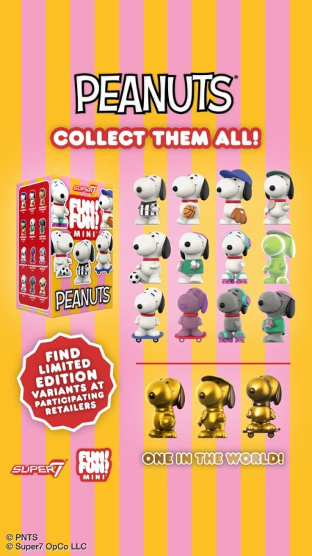 Peanuts Fun! Fun! Mini Figures Wave 01 Athlete Snoopy Blind Box Display (9) 2