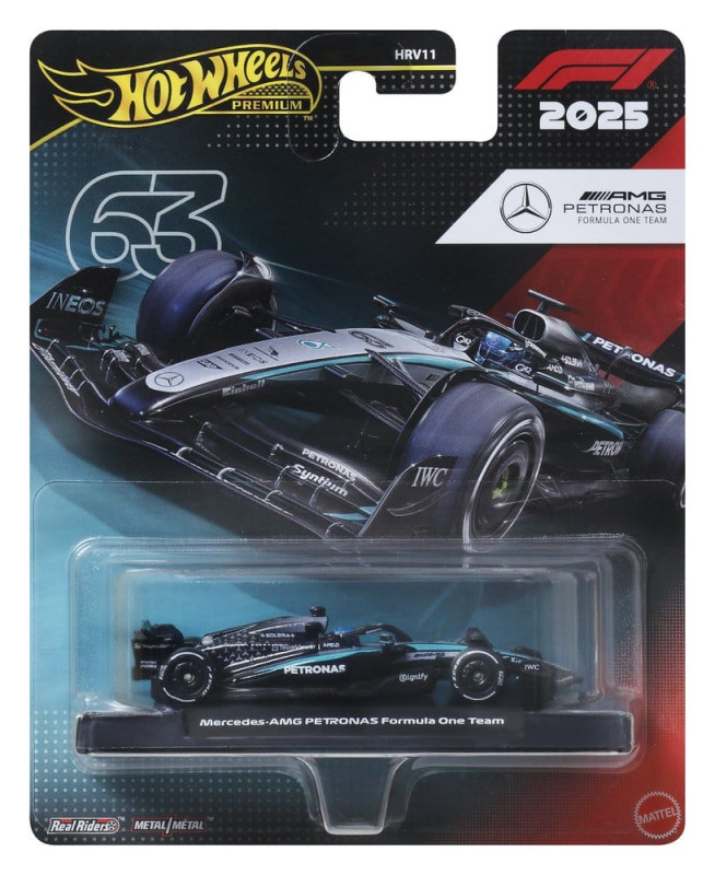 Formula 1 Hot Wheels Premium Die-Cast Vehicle 1:64 Team Mercedes Benz: Driver 1 1