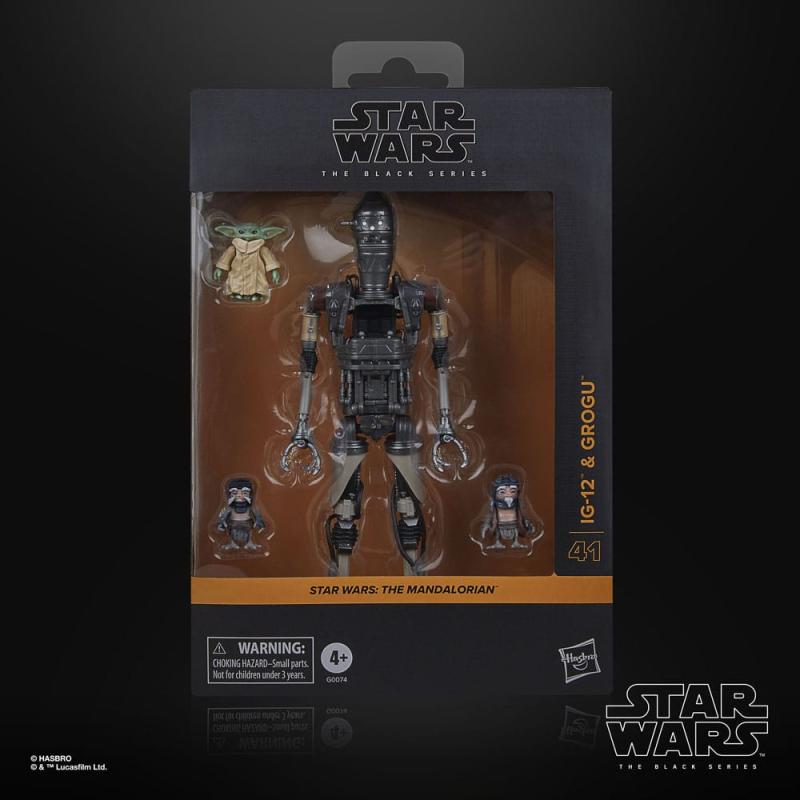 Star Wars: The Mandalorian Black Series Action Figure 2-Pack IG-12 & Grogu 15 cm