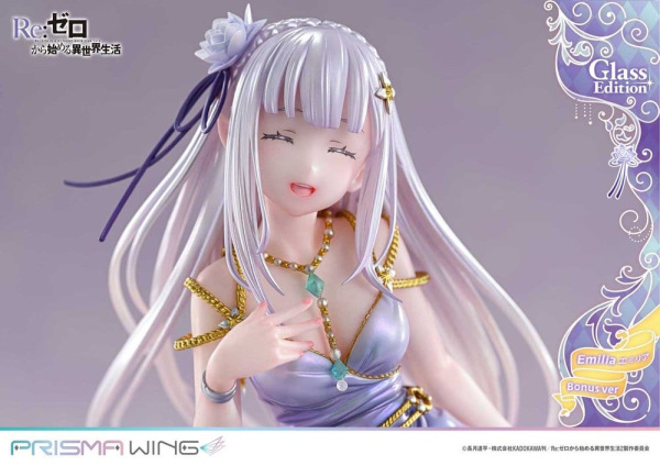 Re:Zero Prisma Wing Statue 1/7 Emilia Glass Edition Bonus Version 29 cm 8