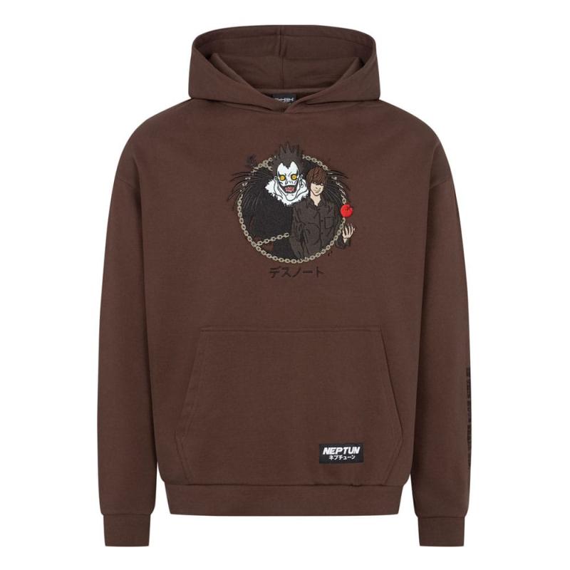 Death Note Hooded Sweater Graphic Brown
