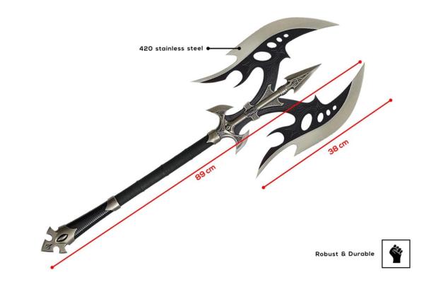 Kit Rae Swords of the Ancients Replica 1/1 Black Legion Battle Axe 89 cm