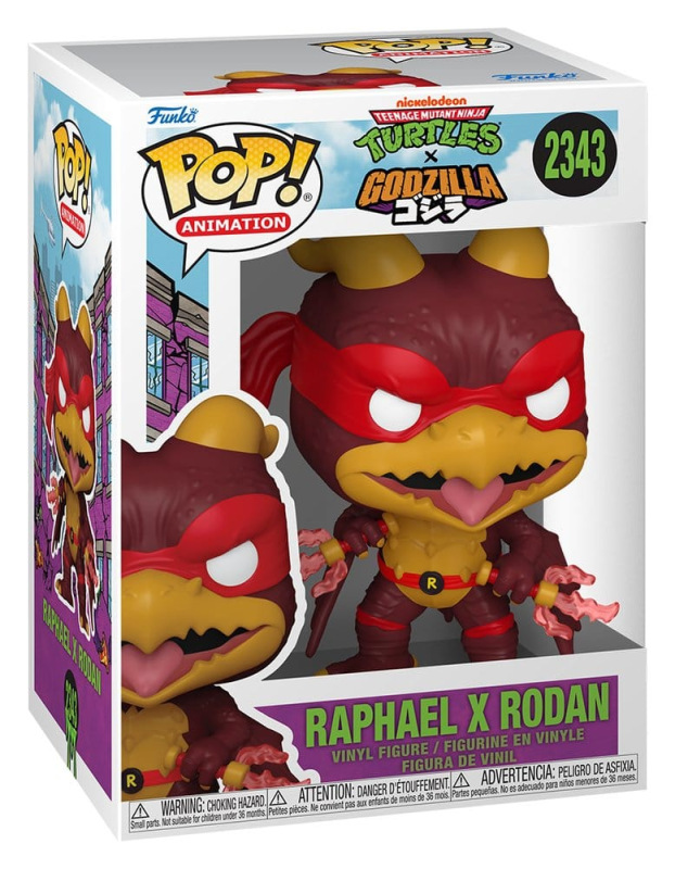 Godzilla x Turtles POP! Animation Vinyl Figure Raphael X Rodan 9 cm 1