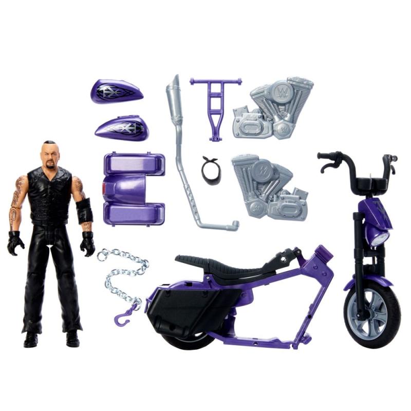 WWE Wrekkin' Vehicle Big Evil Slamcycle with Undertaker Action Figure 15 cm