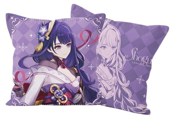 Genshin Impact Anniversary Celebration Series Pillow Case Raiden Shogun 6th Anniversary 45 x 45 cm