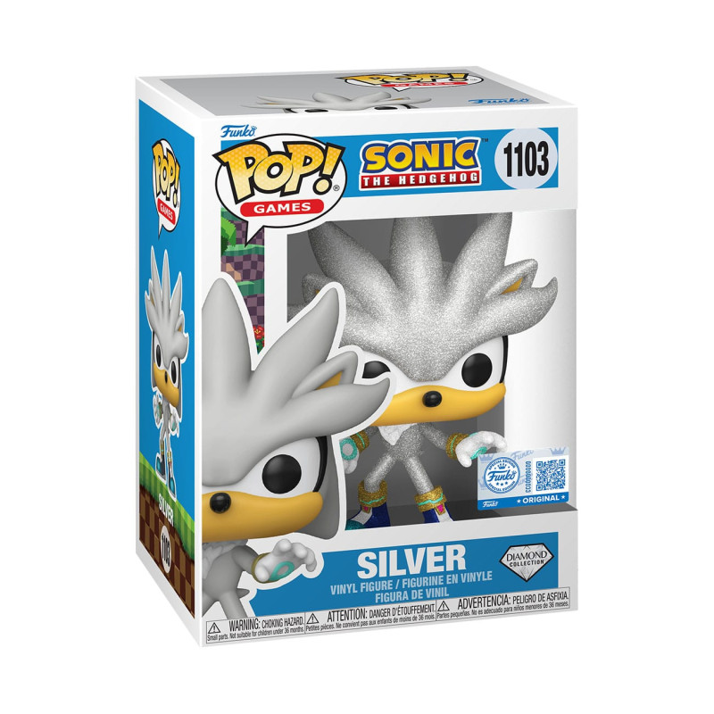 Sonic The Hedgehog POP! Games Vinyl Figure Silver The Hedgehog (FL) 9 cm 1