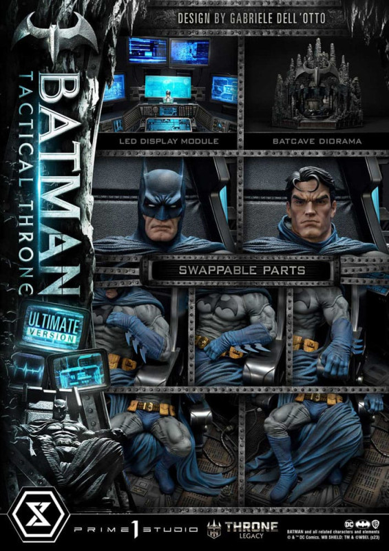 DC Comics Throne Legacy Collection Statue 1/3 Batman Tactical Throne Ultimate Version 57 cm 7
