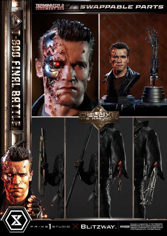 Terminator 2 Museum Masterline Series Statue 1/3 T-800 Final Battle Deluxe Version 75 cm 8