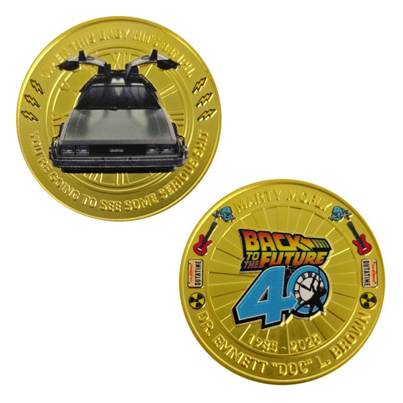 Back To The Future Collectable Coin 40th Anniversary Limited Edition 2