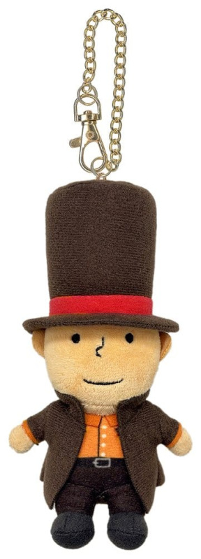 Professor Layton and the New World of Steam Plush Keychain Metal 16 cm