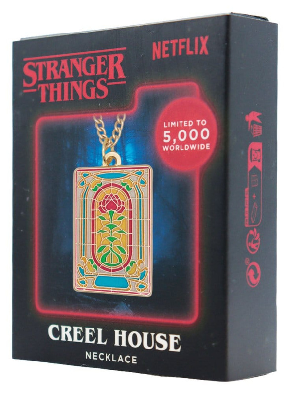 Stranger Things Necklace Creel House Window Limited Edition 3 x 2 cm 5