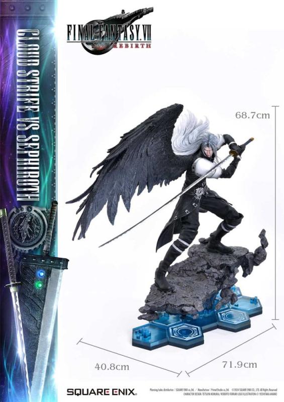 Final Fantasy VII Rebirth Statues 2-Pack 1/4 Cloud Strife vs Sephiroth 69 cm 10