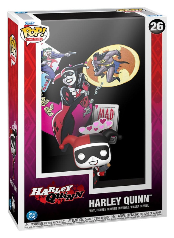 DC Comics POP! Comic Covers Vinyl Figure Harley Quinn 9 cm 1