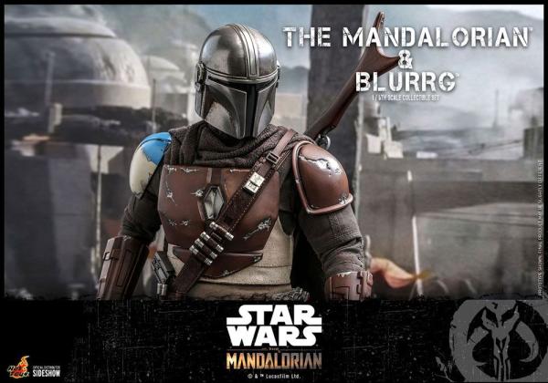 Star Wars The Mandalorian Action Figure 2-Pack 1/6 The Mandalorian & Blurrg 37 cm