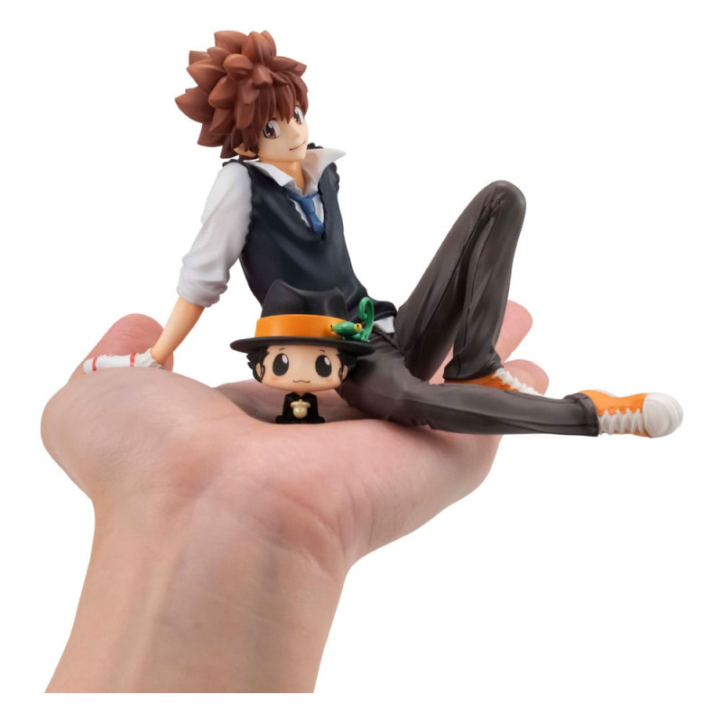 Katekyo Hitman Reborn! G.E.M. Series PVC Statue Tsuna & Reborn & Hibari & Hibird Palm Size Set 8 cm 1