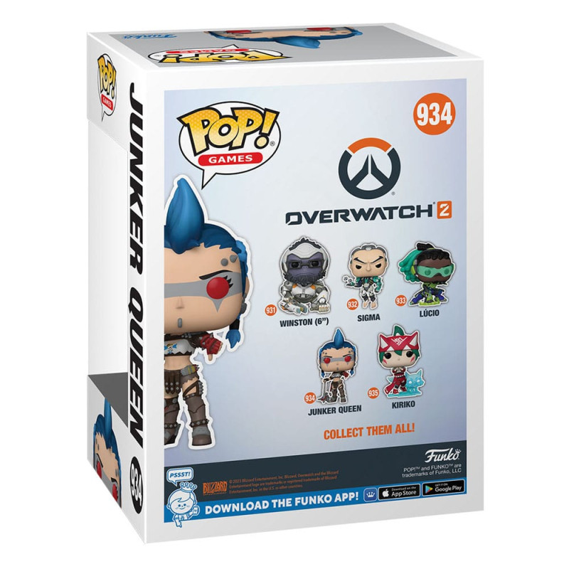 Overwatch 2 POP! Games Vinyl Figure Junker Queen 9 cm 2