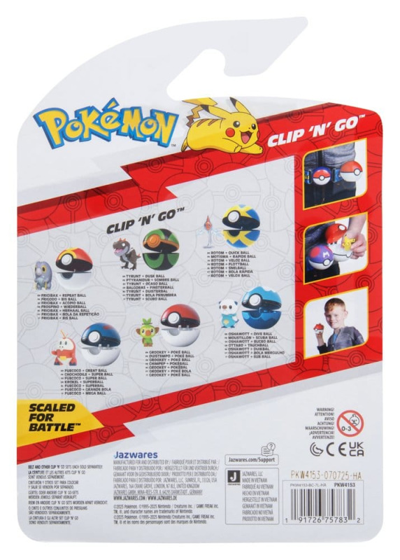 Pokémon Clip 'n' Go Action Figure Wave 21 Frigibax & Repeat Ball 3