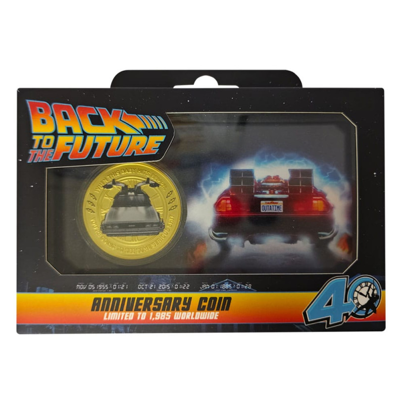 Back To The Future Collectable Coin 40th Anniversary Limited Edition 5