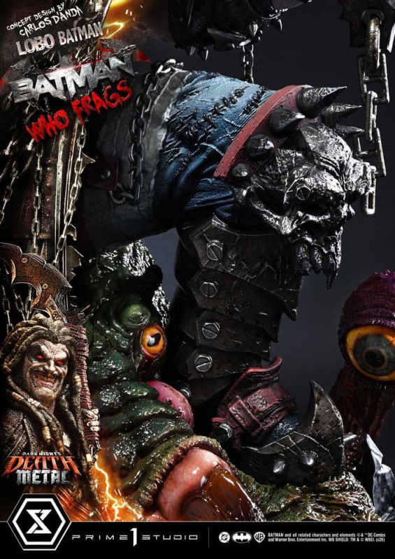 Dark Nights: Death Metal Museum Masterline Statue 1/3 Lobo Batman: Batman Who Frags 81 cm 12