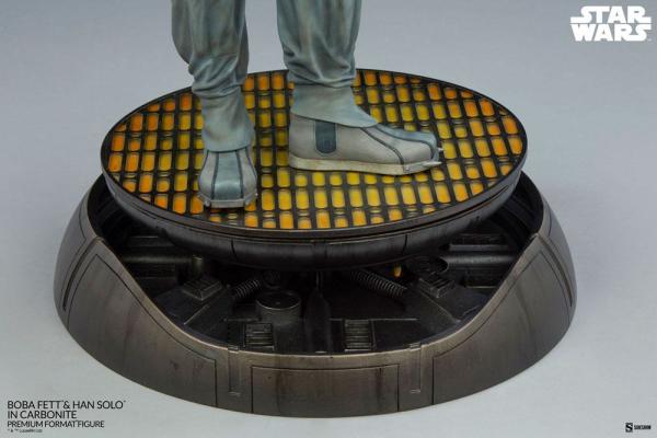 Star Wars: Boba Fett and Han Solo 70 cm Premium Format Statue - Sideshow Collectibles