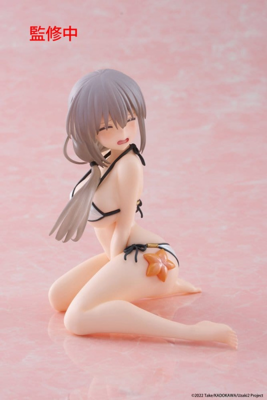 Uzaki-chan Wants to Hang Out! PVC Statue Desktop Cute Figure Tsuki Uzaki (Swimwear Ver.) 13 cm 5