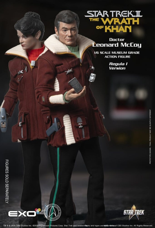Star Trek II: The Wrath of Khan Action Figure 1/6 Dr. Leonard McCoy Regula I Version 30 cm 13