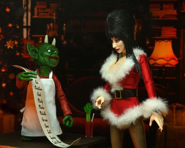 Elvira, Mistress of the Dark Clothed: Very Scary Xmas Elvira 20 cm Action Figure - Neca