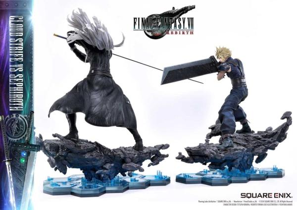 Final Fantasy VII Rebirth Statues 2-Pack 1/4 Cloud Strife vs Sephiroth 69 cm 2