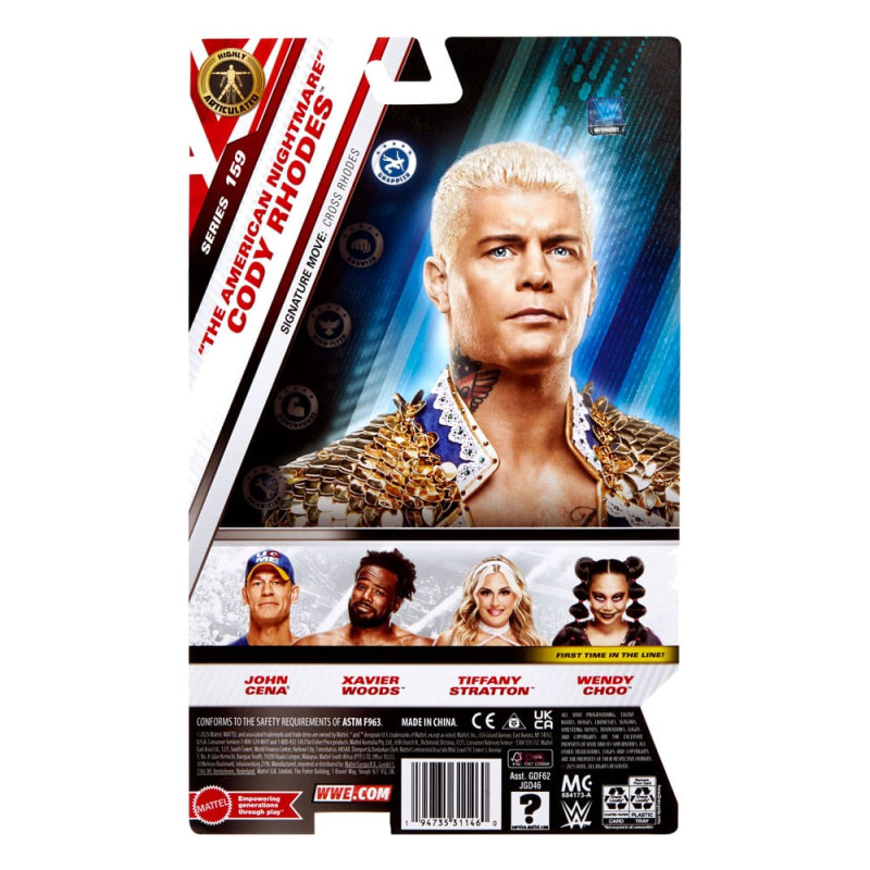 WWE Main Event Series Action Figure "The American Nightmare" Cody Rhodes 15 cm 1