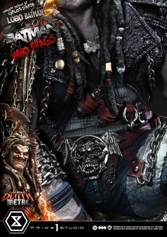 Dark Nights: Death Metal Museum Masterline Statue 1/3 Lobo Batman: Batman Who Frags 81 cm 10