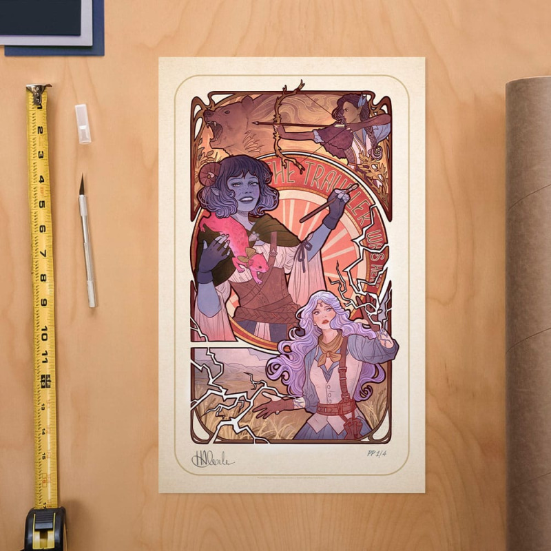Critical Role Art Print Laura Bailey: 10th Anniversary Art Nouveau Illustrations 46 x 28 cm - unfram 1