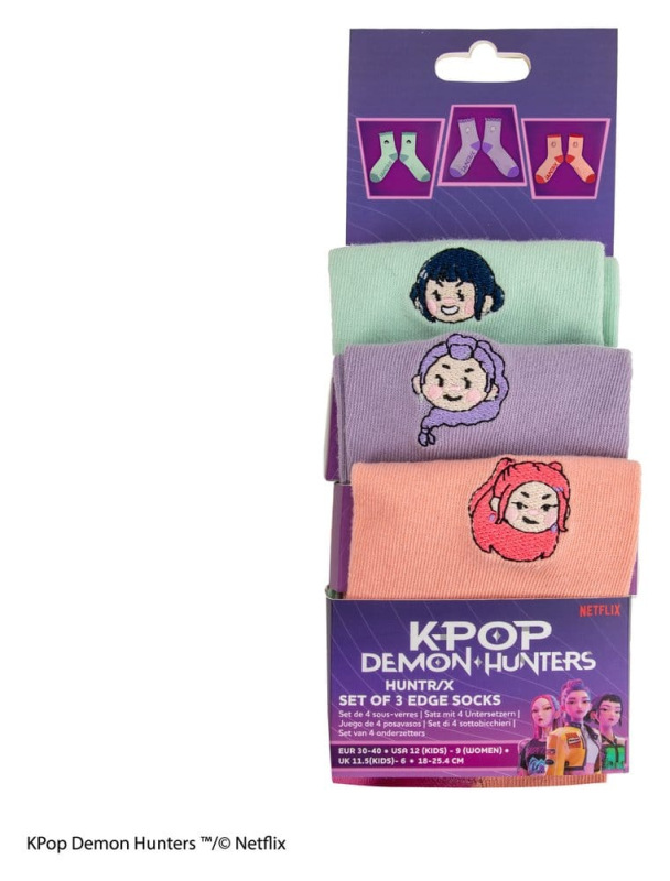 KPop Demon Hunters Socks Set of 3 HUNTR/X 4