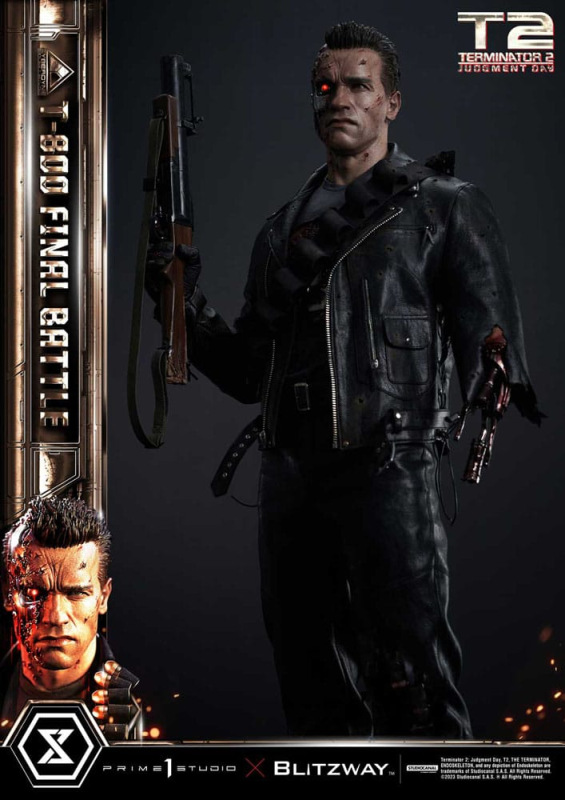 Terminator 2 Museum Masterline Series Statue 1/3 T-800 Final Battle Regular Version 75 cm 12