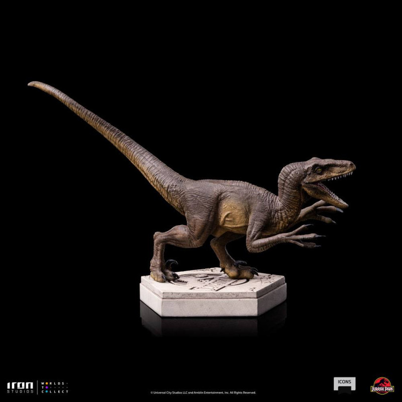 Jurassic World Icons Statue Velociraptor A 9 cm 5