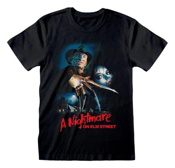 Nightmare on Elm Street T-Shirt Logo Poster Black Size L 1