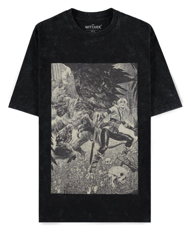 The Witcher T-Shirt Ciri and the Basilisk S 1