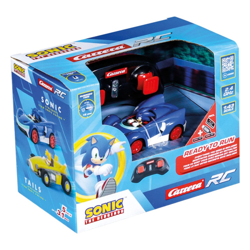 Sonic the Hedgehog RC remote-controlled Car 1/43 2.4GHz Mini Sonic 12